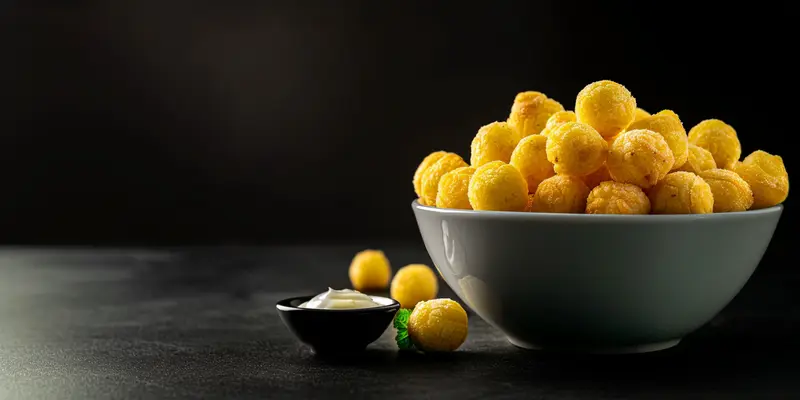 High-protein pops in a bowl