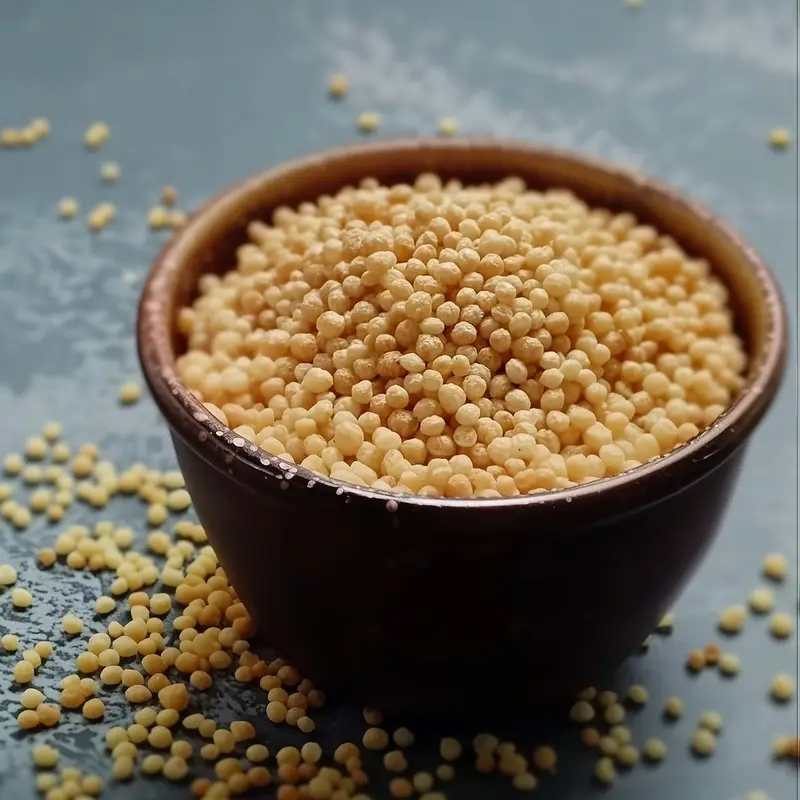 Soya protein crisps in a bowl
